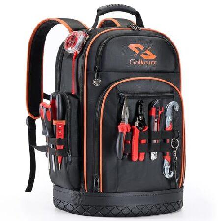 【並行輸入品】 Golkcurx ツールバックパック 高耐久 バックパック ツールバッグ 1680D...