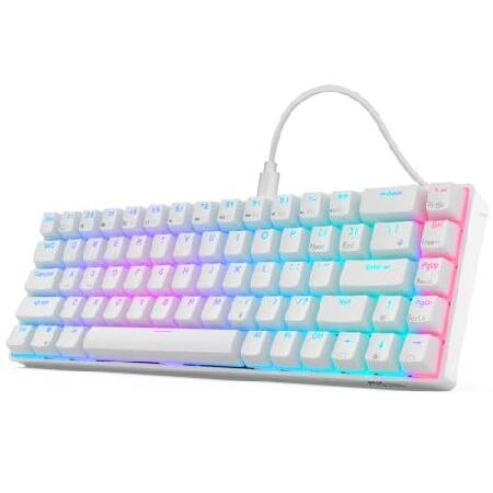 【並行輸入品】 RK ROYAL KLUDGE RK68 有線 65% メカニカルキーボード RGB...
