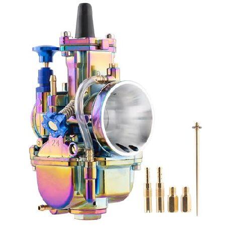 【並行輸入品】 PWK 24mm Carburetor Colorful Carb for 50cc...