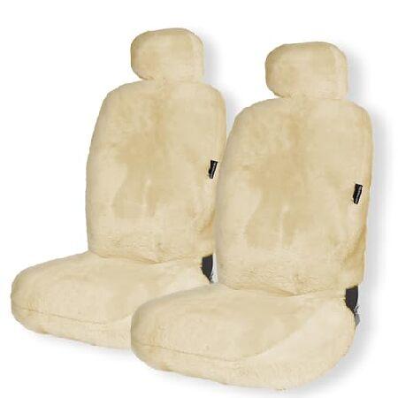 【並行輸入品】 ZONETECH Sheepskin Seat Covers Fuzzy Car S...