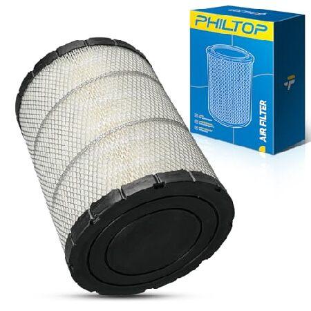 【並行輸入品】 PHILTOP 46637 エンジンエアフィルター ドナルドソンB085011、Ba...