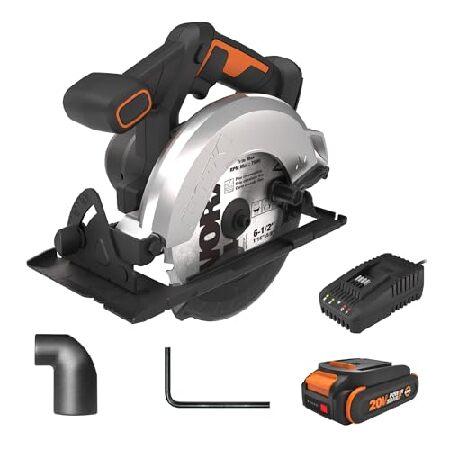【並行輸入品】 Worx 20V Cordless Electric Circular Saw 6-...