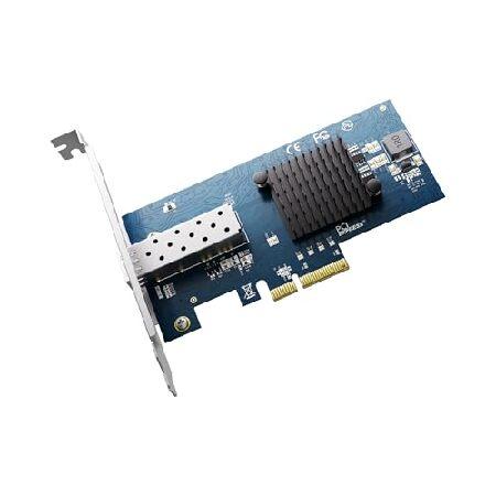 【並行輸入品】 10Gbps PCIe NIC ネットワークカード シングルSFP+ポート Inte...