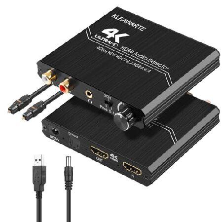 【並行輸入品】 KLEAWARTE HDMIオーディオエクストラクターアダプターHDMIから光学SP...