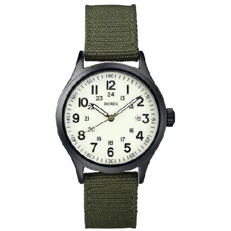 【並行輸入品】 BUREI Men's Watch, Military Watch, Analog ...