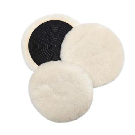 【並行輸入品】 3PCS 5 Inch Wool Buffing Pad Kit - Wool Po...