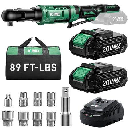 【並行輸入品】 KIMO 20V Cordless Ratchet Wrench 3/8 Set, ...