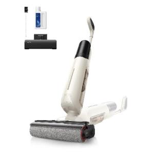 【並行輸入品】 MOVA K30 SE Wet Dry Vacuum Cleaner, 180° Lie-Flat Reach Smart Vacuum Mop, 0 in Dual-Edge Cleaning, one-press self-cleaning,