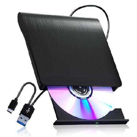 【並行輸入品】 juwuoi 外付けCD/DVDドライブ ノートパソコン PC CD DVDプレーヤ...