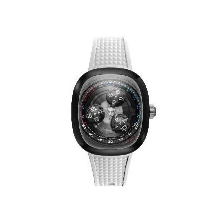 【並行輸入品】 Nubeo メンズ 46mm Tri-Star Orbit 自動限定版腕時計 ラバー...