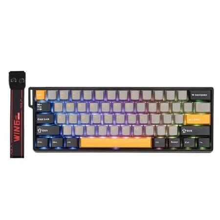 【並行輸入品】 EPOMAKER AULA WIN60 HE MAX 60% 有線磁気キーボード 調...