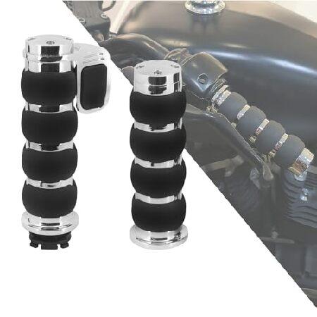 【並行輸入品】 HDBUBALUS Motorcycle Hand Grips 1 Inch Han...