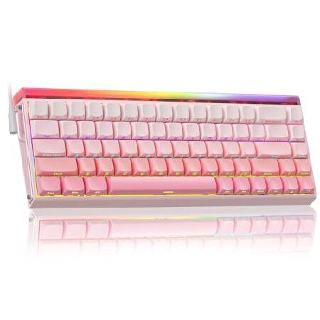 【並行輸入品】 AULA HERO 68 HE 60%有線ゲーミングキーボード ホール効果磁気スイッ...