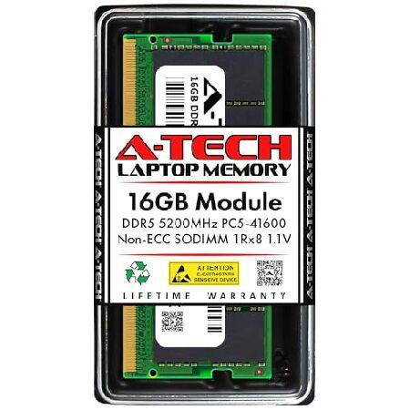 【並行輸入品】 A-Tech 16GB DDR5 5200MHz PC5-41600 CL42 SO...