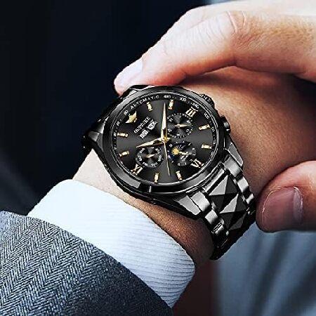 【並行輸入品】 OUPINKE Men's Black Dress Self Winding Wri...