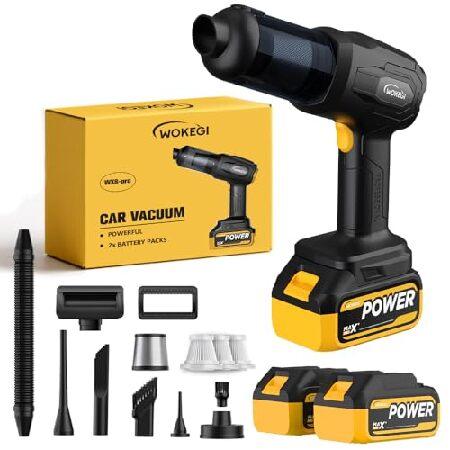 【並行輸入品】 WOKEGI Handheld Car Vacuum Cordless, Porta...