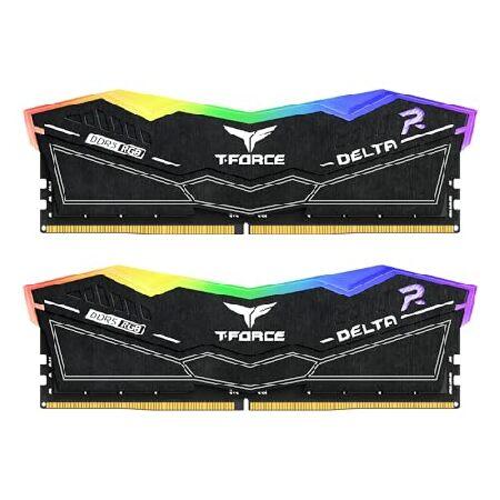 【並行輸入品】 Team Group Delta ホワイト RGB DDR5 6000MHz 32G...