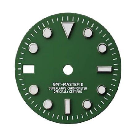 【並行輸入品】 OYOSIDA 28.5mm 機械式文字盤 ブルーグリーン 発光面 左利き用 改造機...