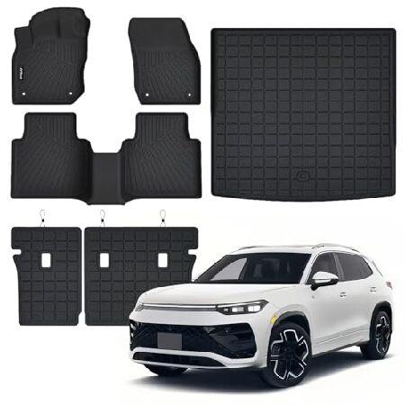 【並行輸入品】 Floor Mats ＆ Cargo Liner with Backrest Mat...