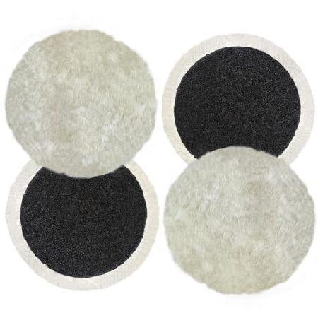 【並行輸入品】 ZHYFC Wool Buffing Pads 6 Inch, 2 Pack Woo...