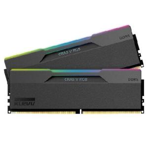 【並行輸入品】 KLEVV CRAS V RGB DDR5 32GB (2x16GB) 6000MHz CL28 SK Hynix A-Die 1.35V ゲーミングデスクトップ RAM メモリ XMP 3.0 / AMD Expo対応 - ブラッ