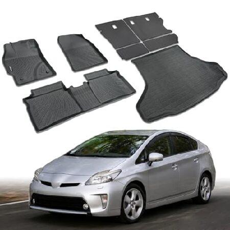【並行輸入品】 Floor Mats ＆ Cargo Liner Compatible with T...