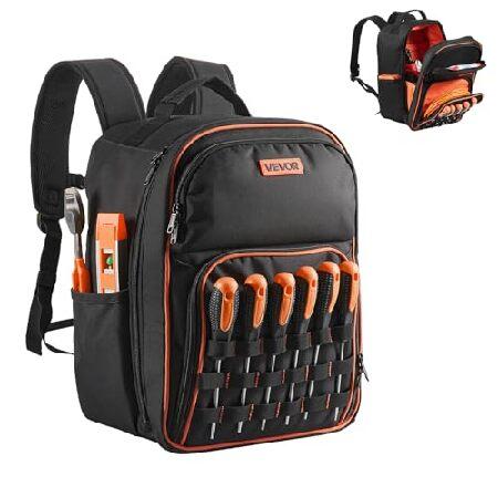【並行輸入品】 VEVOR ツールバックパック 49ポケット 丈夫なツールストレージオーガナイザー ...