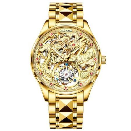 【並行輸入品】 OUPINKE Mens Tourbillon Automatic Mechanic...