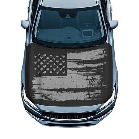 【並行輸入品】 Gearider American Flag Car Hood Cover All-...