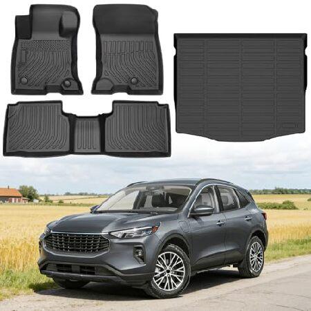 【並行輸入品】 Floor Mats for Ford Escape Hybrid ＆ Plug-i...