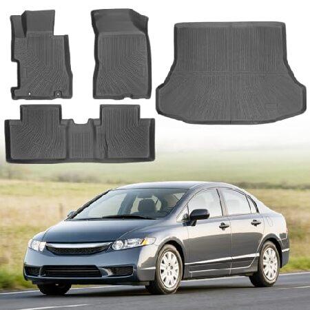 【並行輸入品】 Floor Mats for Honda Civic 2006-2011 (Only...
