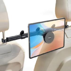 【並行輸入品】 OHLPRO Headrest Tablet Holder for Car Center View, 360° Rotation Magnetic Head, Backseat Stand Fits 4.7-12.9