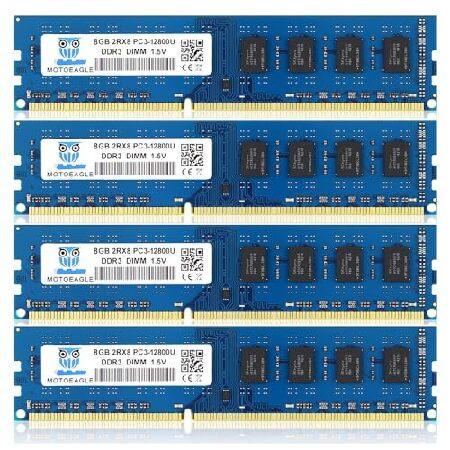 【並行輸入品】 32GB DDR3 RAM 4X8GB PC3-12800U DDR3-1600 U...