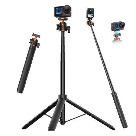 【並行輸入品】 VRIG 55インチ Osmo Action 5Pro 自撮り棒三脚 2イン1 拡張...