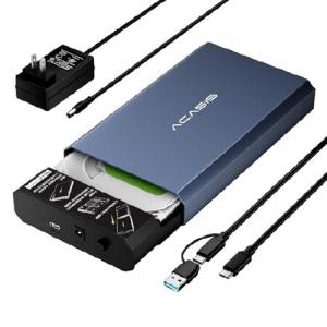 【並行輸入品】 ACASIS 外付けハードドライブエンクロージャ USB 3.2 Gen 2 - SATA III アダプターツールフリー 3.5/2.5インチ SATA HDD/SSD 最大30TB HDDエンク