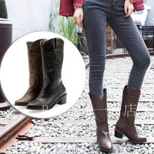 ウエスタンブーツ レディース ブーツ ロングブーツ