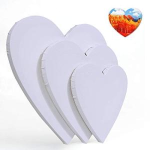 UHAPEER キャンバス ハート形 画材セット30cm、25cm、20cm画板