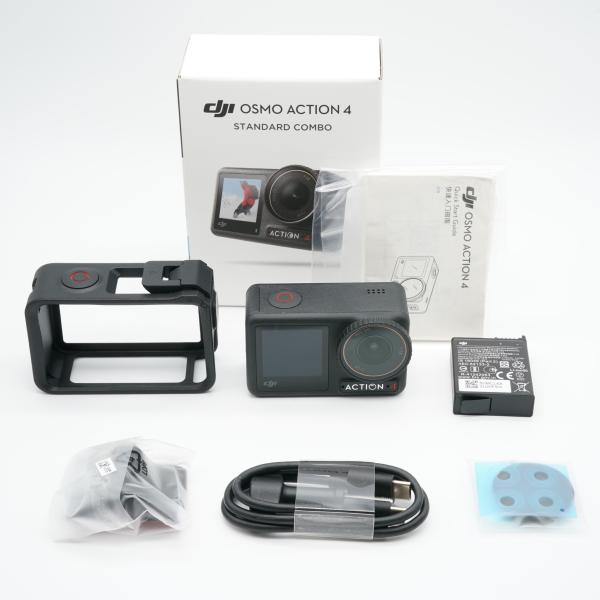 ほぼ新品 DJI ディージェーアイ Osmo Action 4 スタンダードコンボ あると嬉しい元箱...