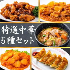 特選中華5種セット エビチリ 麻婆豆腐 酢豚 中華丼2食