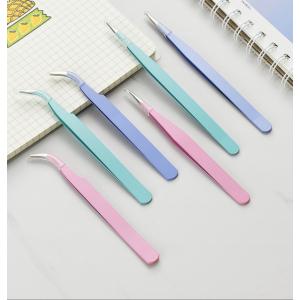 ツイーザー ピンセット T2 マカロンカラー 保護カバー付き シール ステッカー ネイル マツエク /かわいい/ピンク/デコ/コラージュ/韓国雑貨