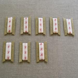 倉敷意匠計画室 イニシャルテープ （R〜Z） ネームタグ おしゃれ