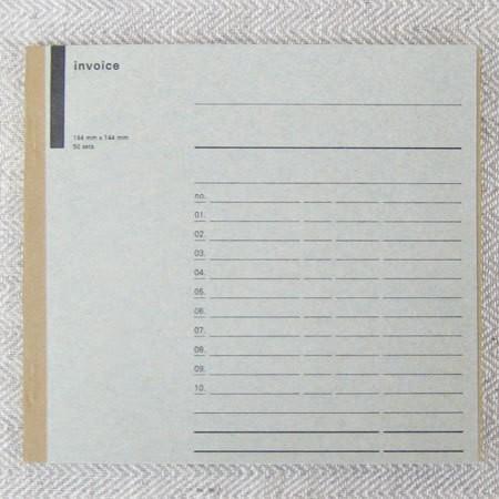 倉敷意匠計画室 請求書（英語・複写）　おしゃれ デザイン かっこいい シンプル 可愛い かわいい