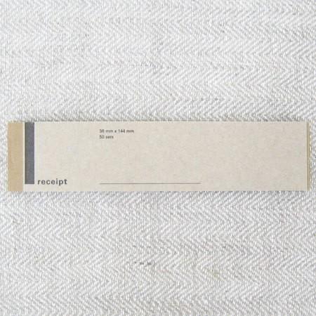 倉敷意匠計画室 横長領収書（英語・複写）おしゃれ 控え ミシン目 用紙 領収証 オシャレ かっこいい...
