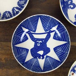 倉敷意匠計画室 KATAKATA(カタカタ) 印判手なます皿　おしゃれ かわいい 青 フクロウ 中鉢...