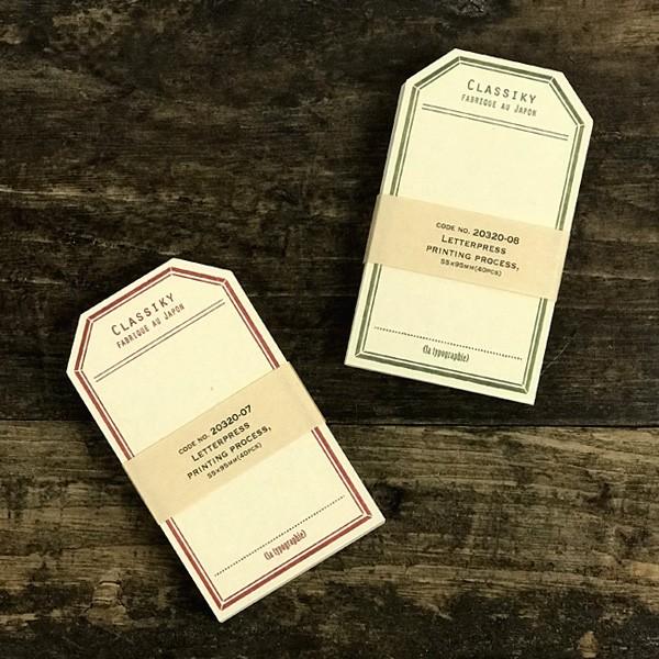 倉敷意匠計画室 凸版印刷 ラベルカード 40枚入り　メッセージカード ミニ 荷札ダグ コラージュ お...