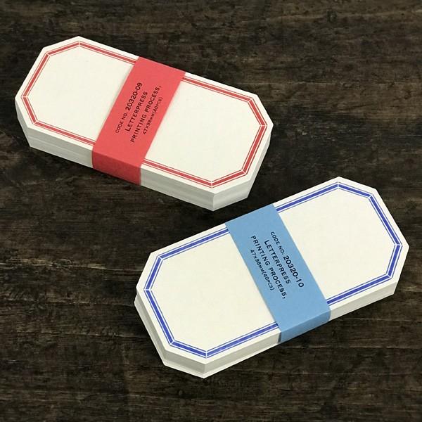 倉敷意匠計画室 凸版印刷 ラベルカード 八角 40枚入り　メッセージカード ミニ 荷札ダグ おしゃれ...