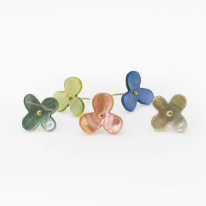 Cohana（コハナ） 貝釦のお花のプッシュピン いろどり 画鋲 押しピン がびょう 壁 金具 おしゃれ かわいい 手芸 文具 文房具 お花 プレゼント ギフト