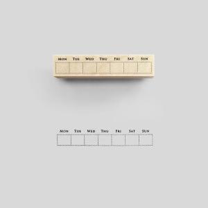 スタンプ 手帳用 KNOOPWORKS（クノープワークス）〈CALENDAR〉スタンプ