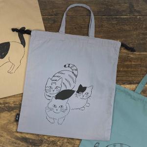 松尾ミユキ 巾着 / Matsuo Miyuki ドローストリングバッグ Cats 全3種