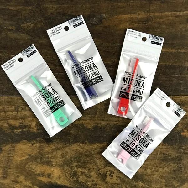 TRAVEL TOOTHBRUSH MISOKA for TO&amp;FRO REFILL　レフィル ミソ...